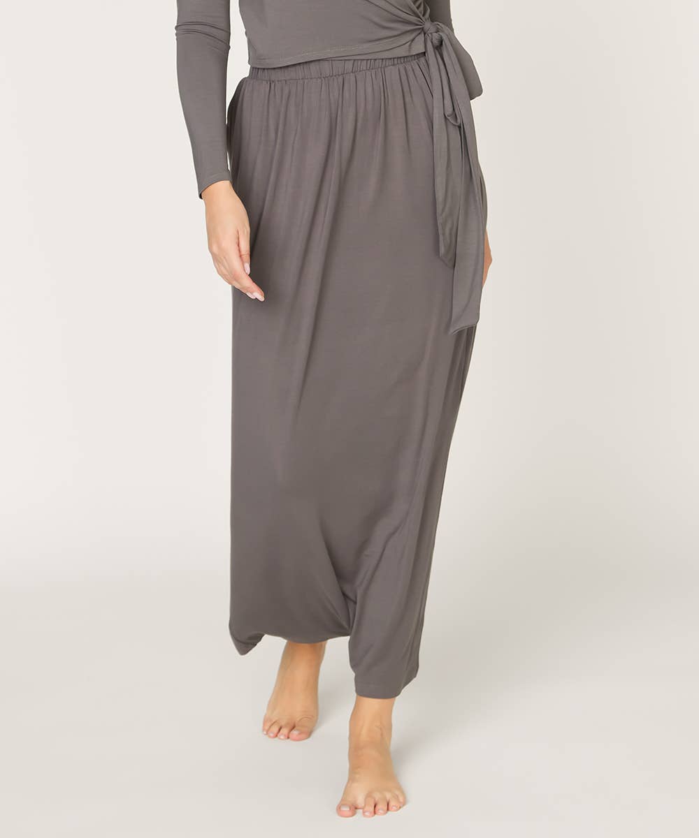 BAMBOO CLASSIC SKIRT-DULL GREY
