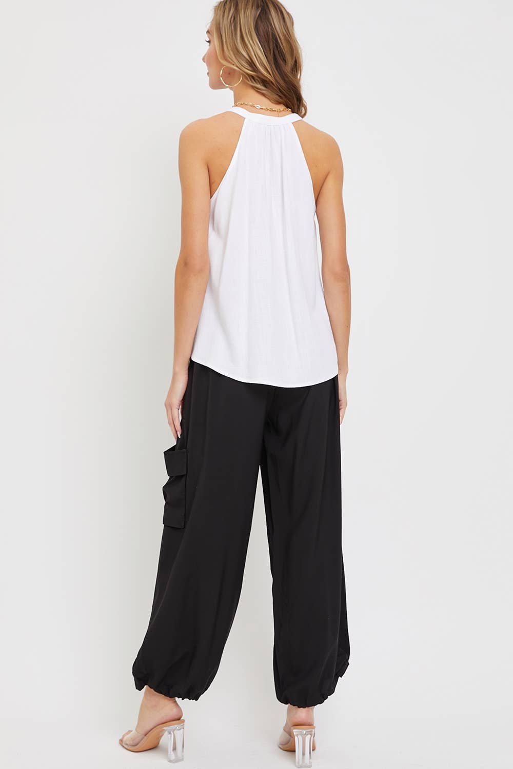 FLOWY LOOSE FIT BOHO FEELS JOGGER PANTS
