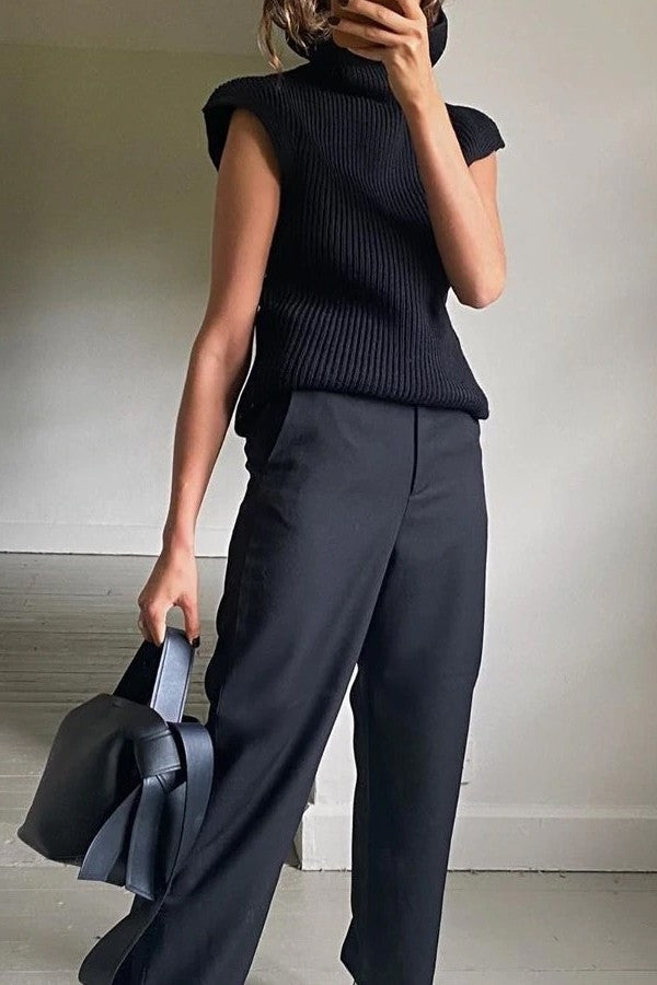 Sweater w/ Shoulder Pads