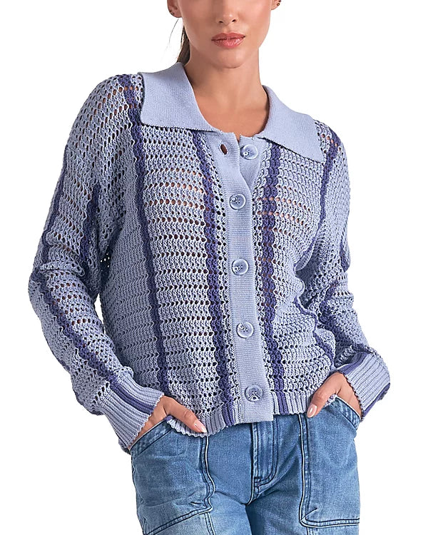 Button down Light Blue Sweater