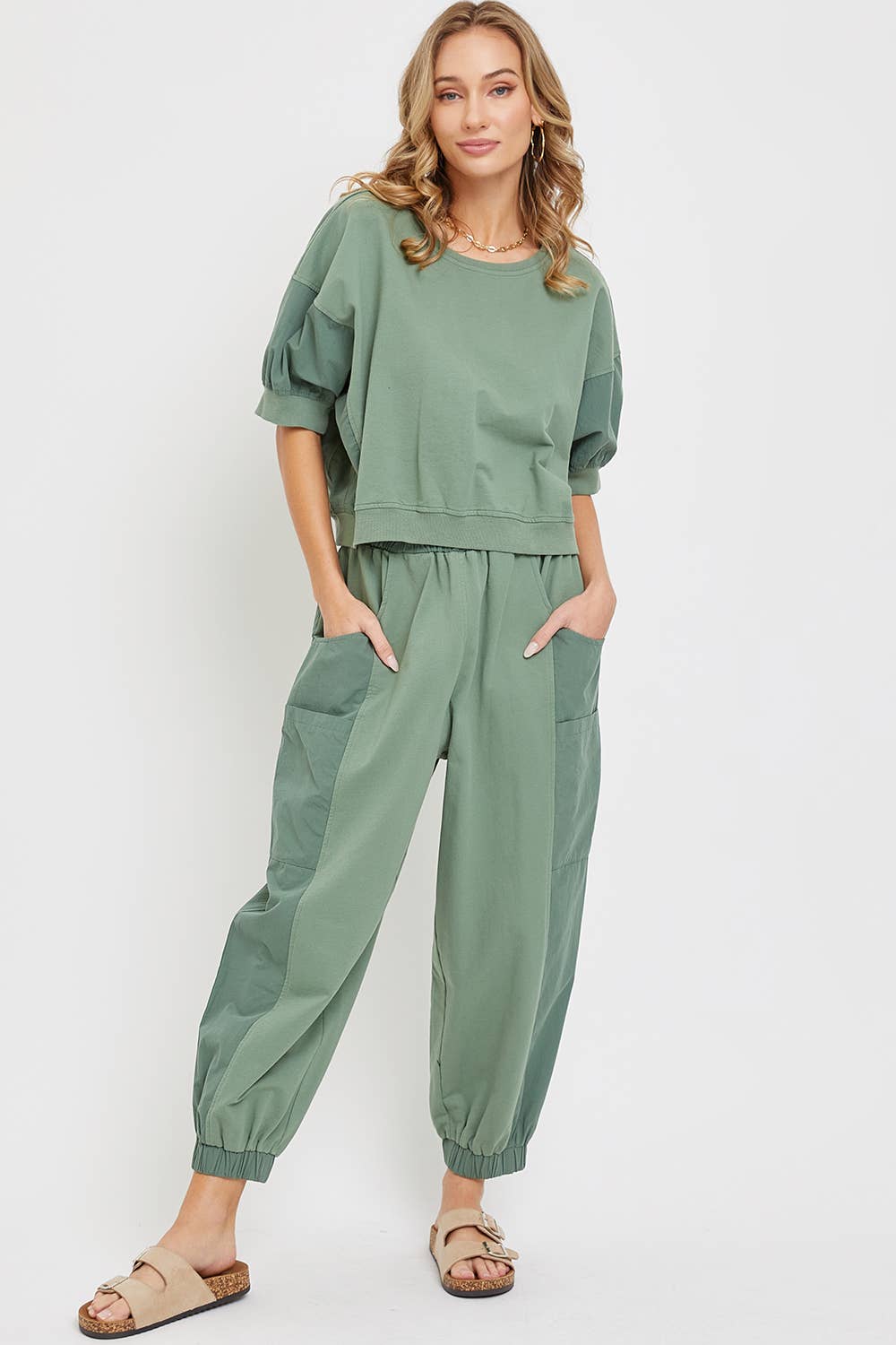 CASUAL COMFY WIDE-LEG HARMES JOGGERS