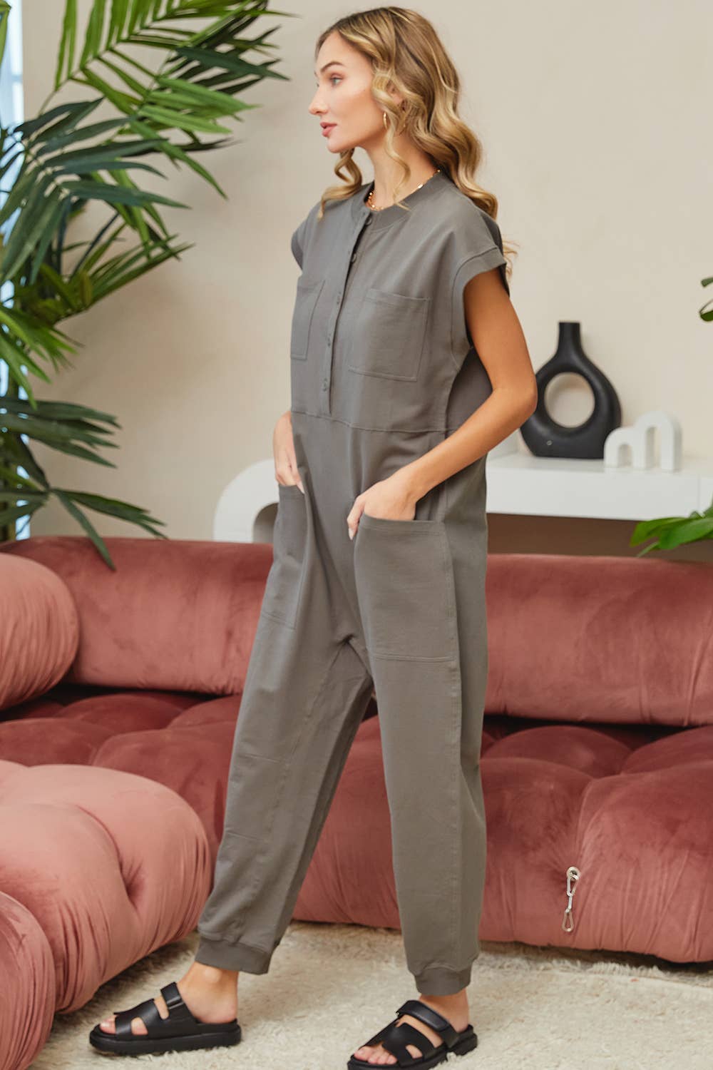 SOFT COTTON HARMES ONE-PIECE JUMPSUIT