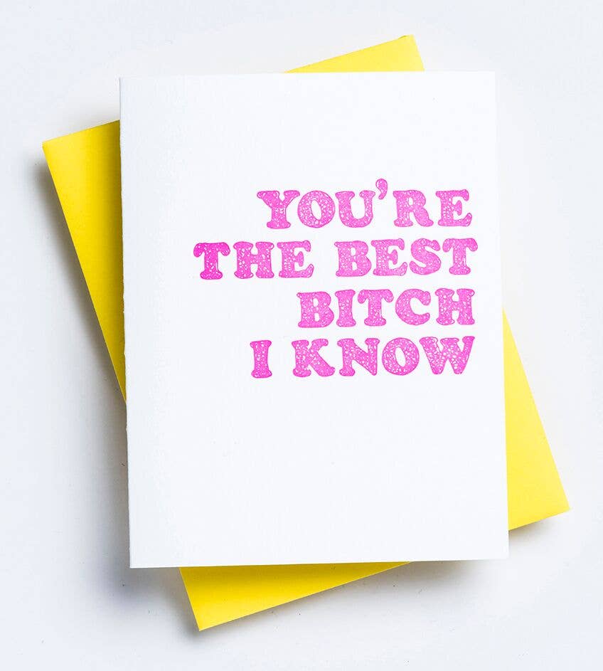 Best Bitch Card - Bestfriend greeting card