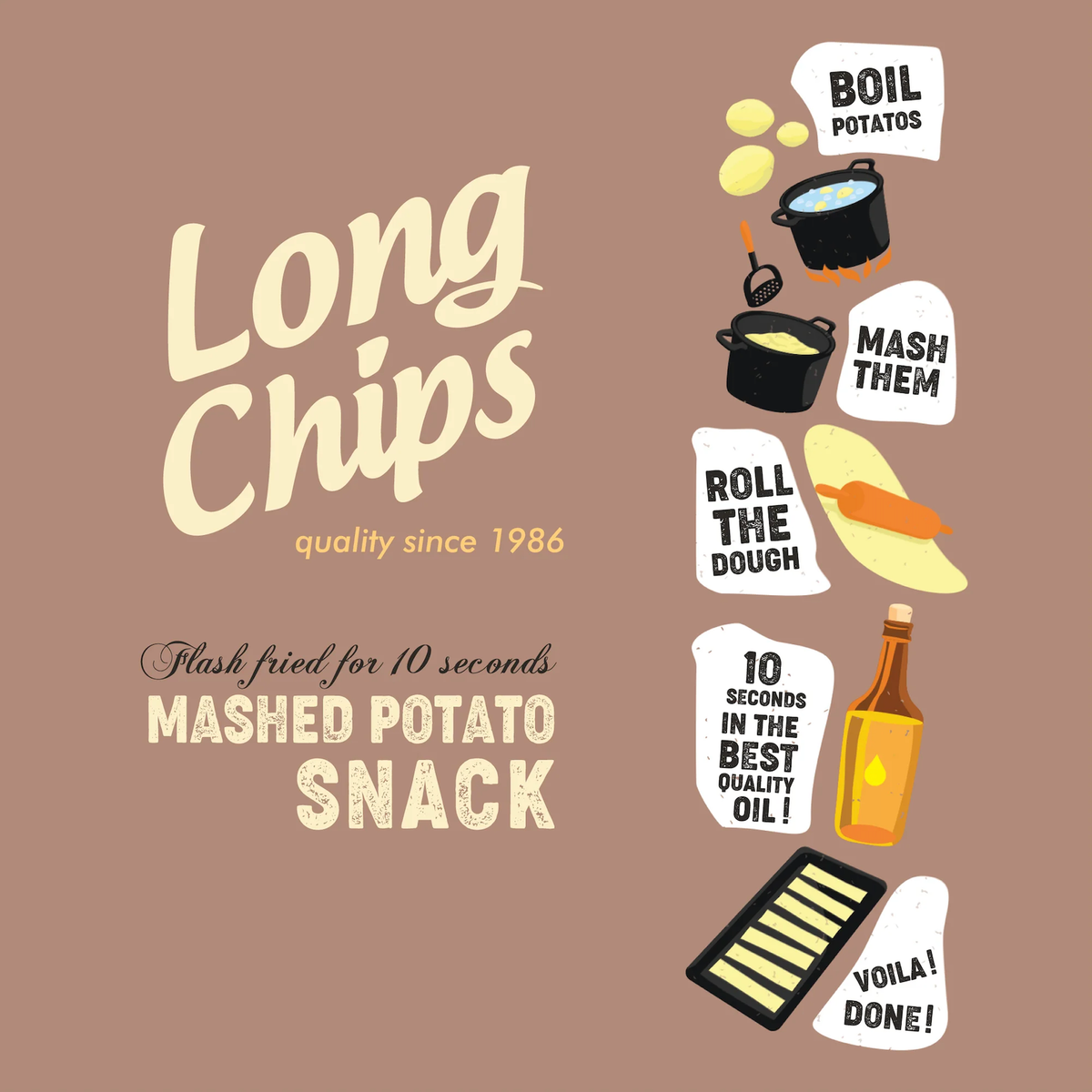Long Potato Chips Truffle 75g/2.6oz