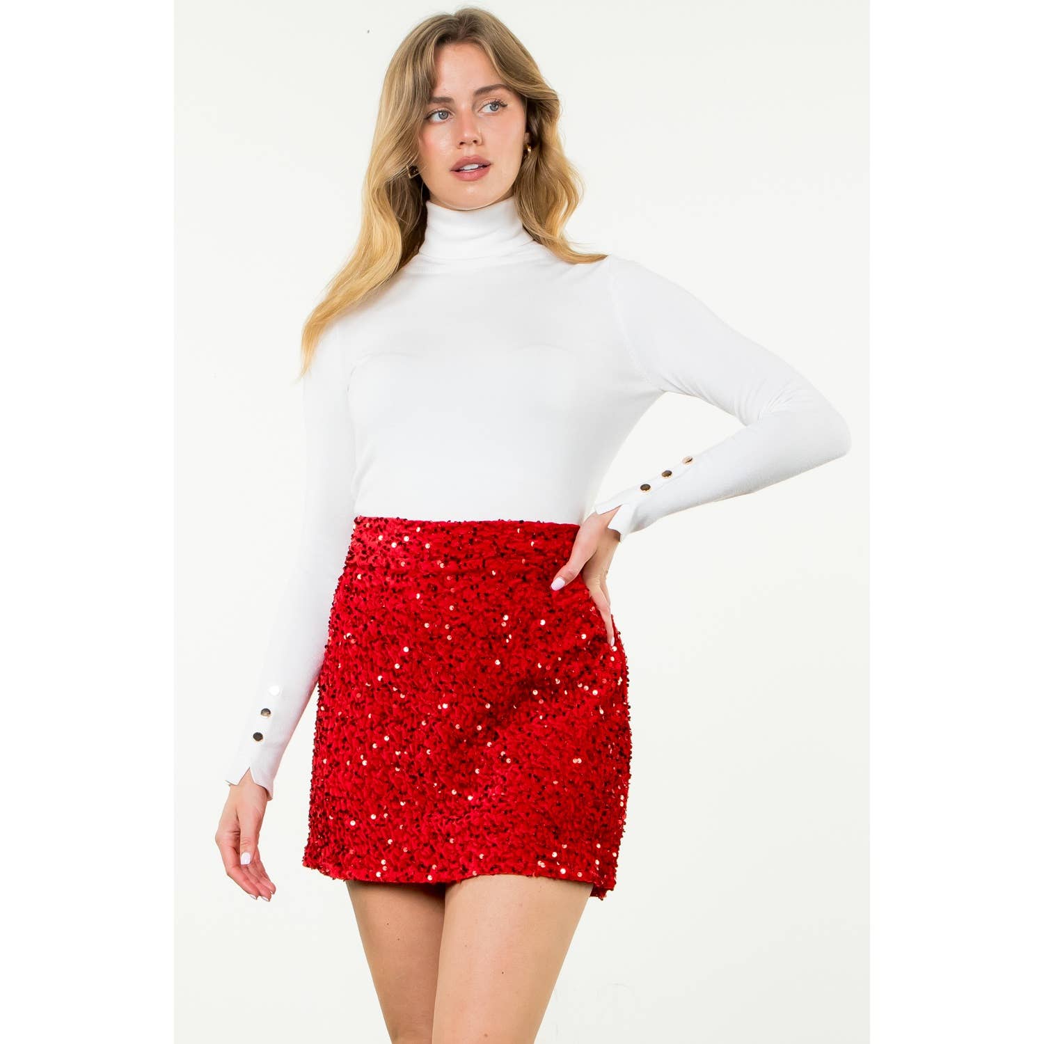 Sequin Skort