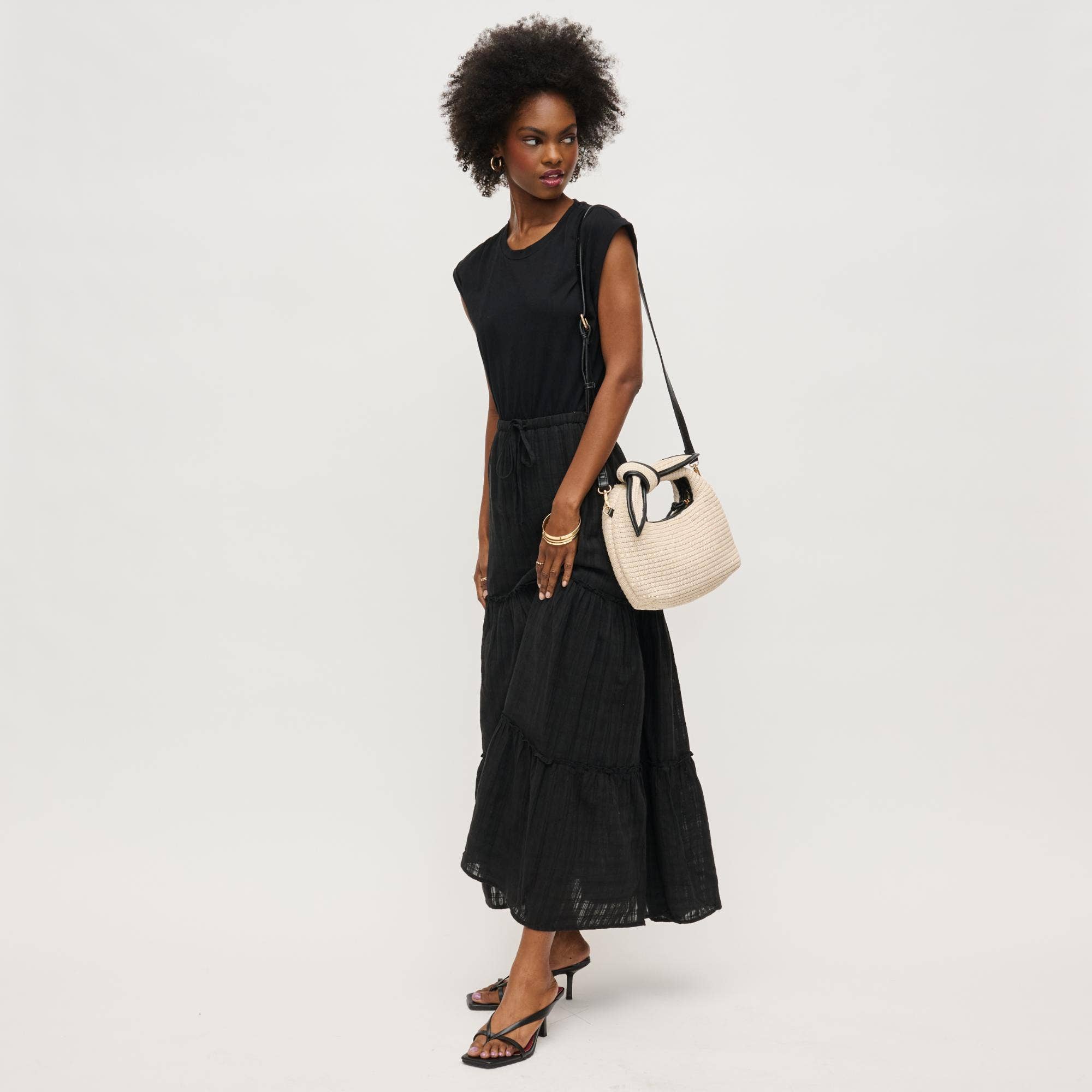 Paloma Knot Straw Crossbody