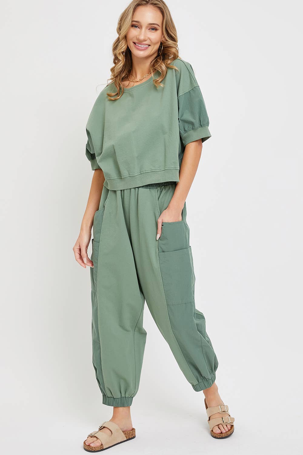 CASUAL COMFY WIDE-LEG HARMES JOGGERS