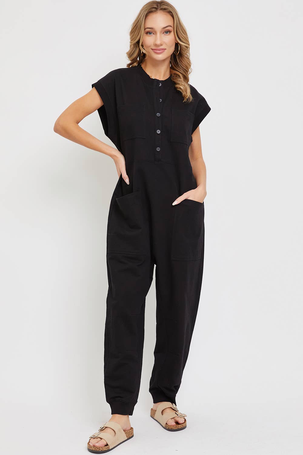 SOFT COTTON HARMES ONE-PIECE JUMPSUIT