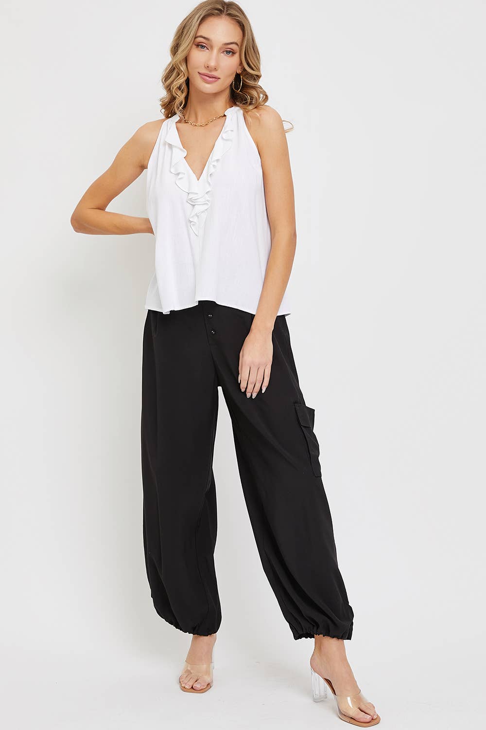 FLOWY LOOSE FIT BOHO FEELS JOGGER PANTS