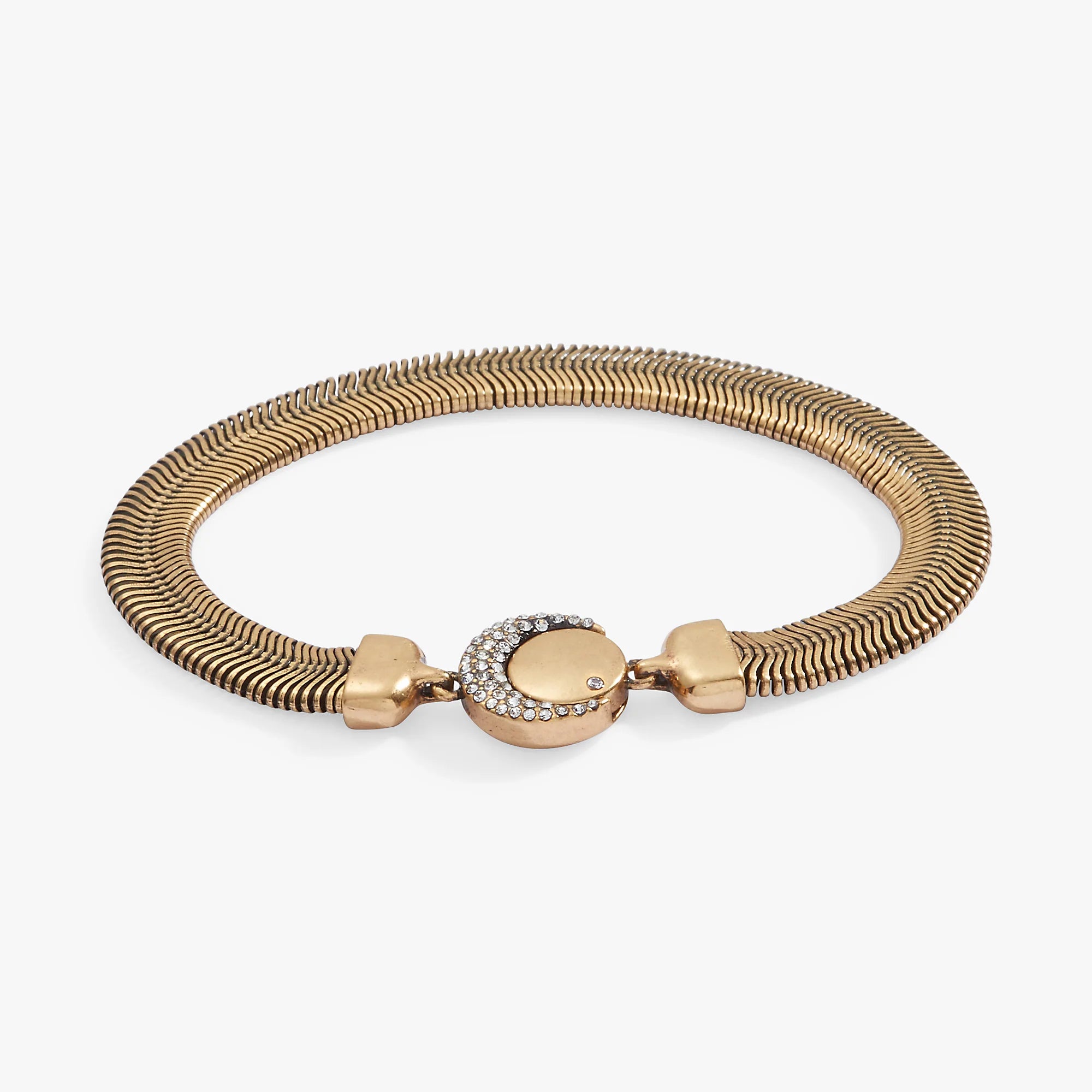 Alex and Ani Herringbone Chain Statement Bracelet