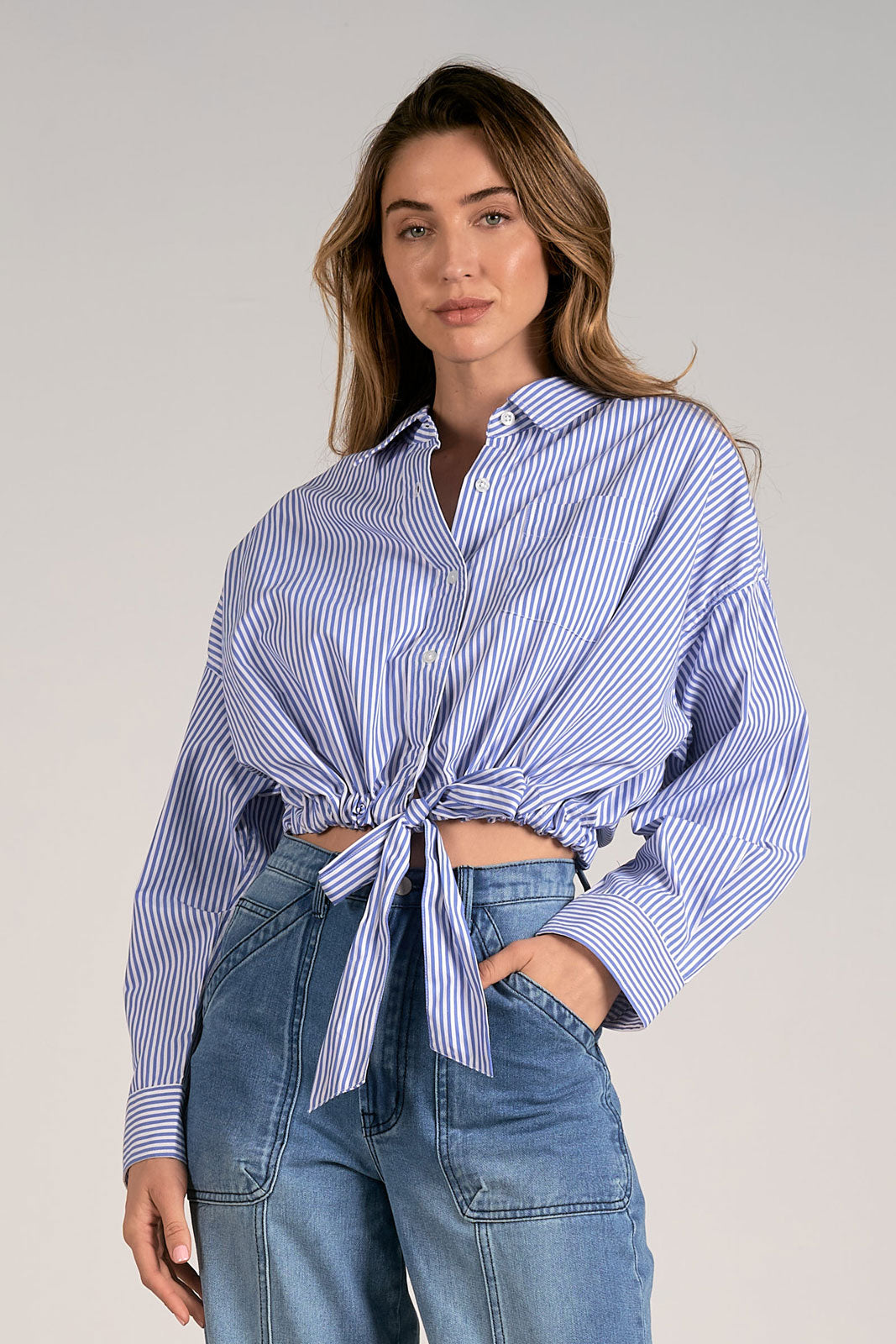 Long Sleeve Button Down Top