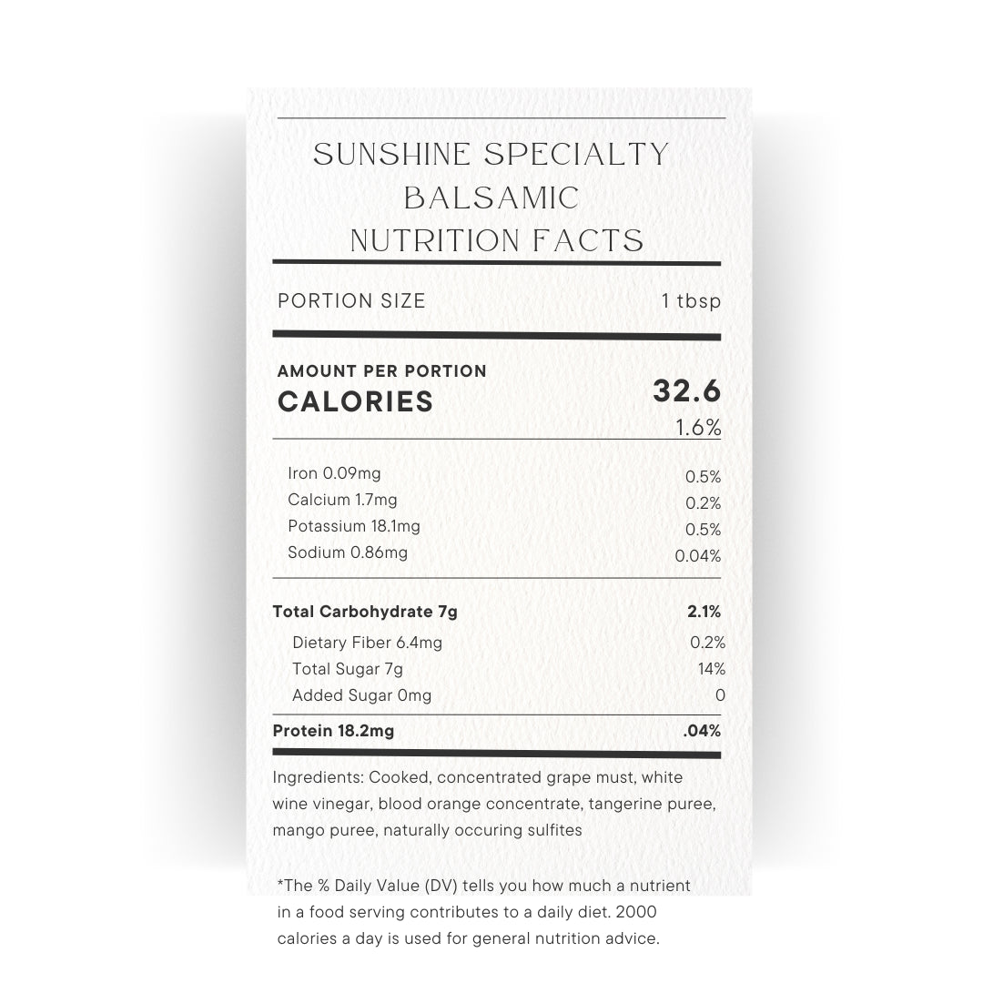 TAO Sunshine Specialty Vinegar