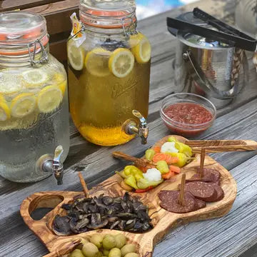 Olive Wood Appetizer Tray - 15"-17"