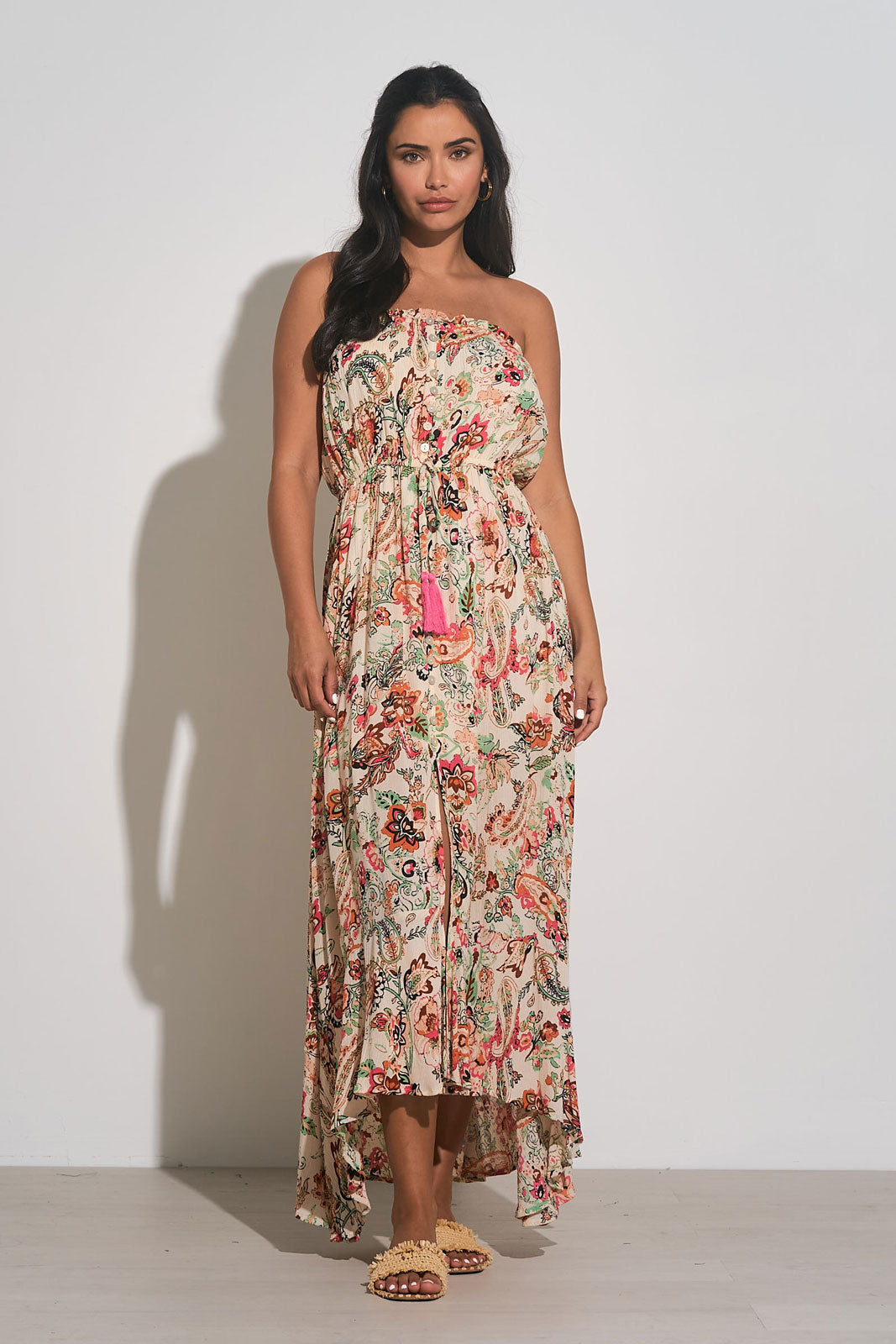 Floral Pink Maxi Dress