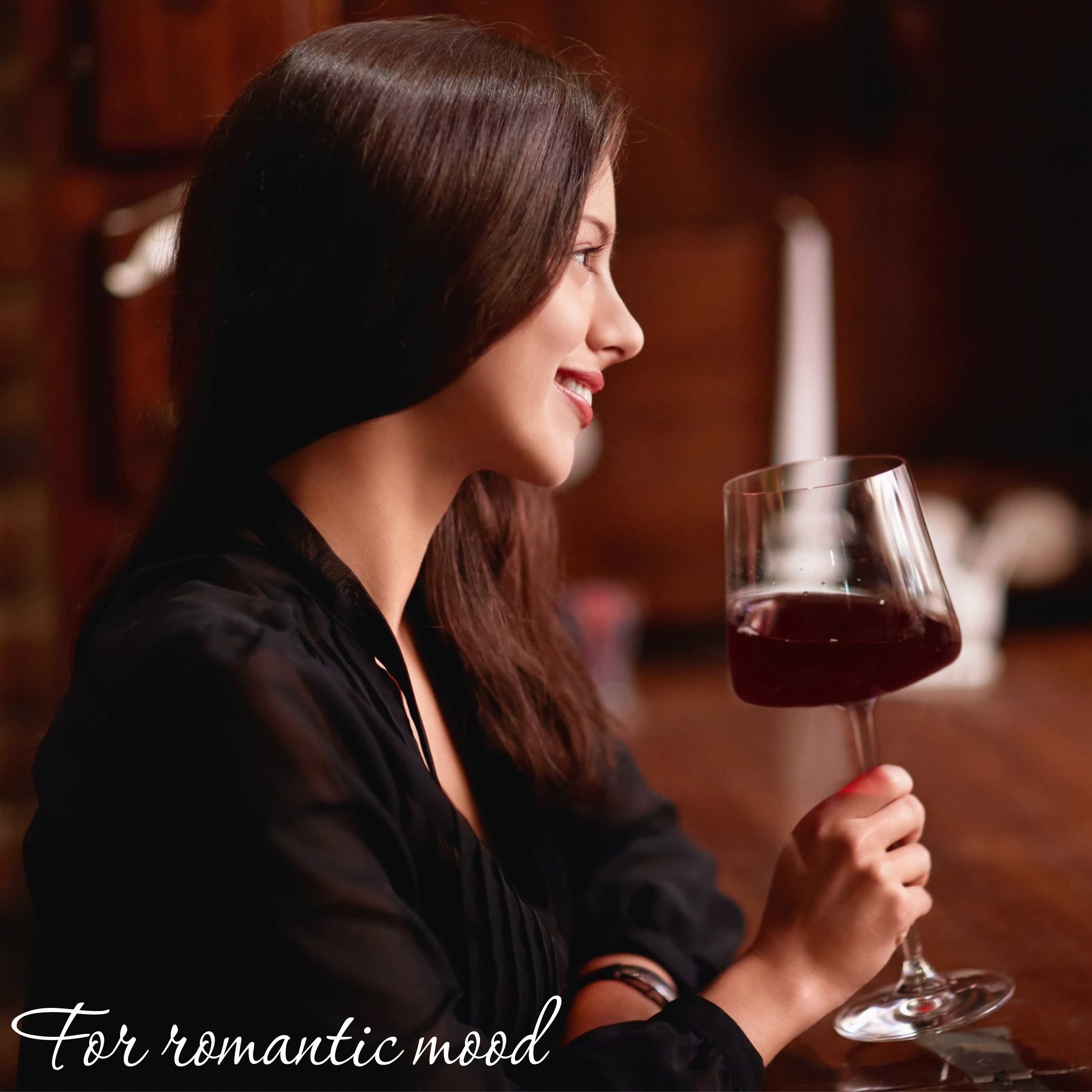 Luxbe - Wine Crystal Glasses Set of 4/6, 20.5 oz Large Tall