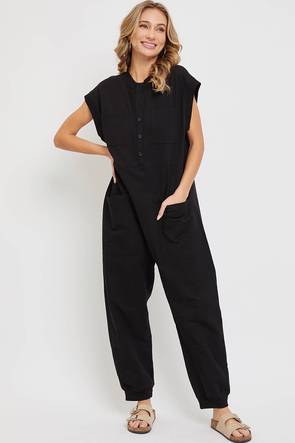 SOFT COTTON HARMES ONE-PIECE JUMPSUIT
