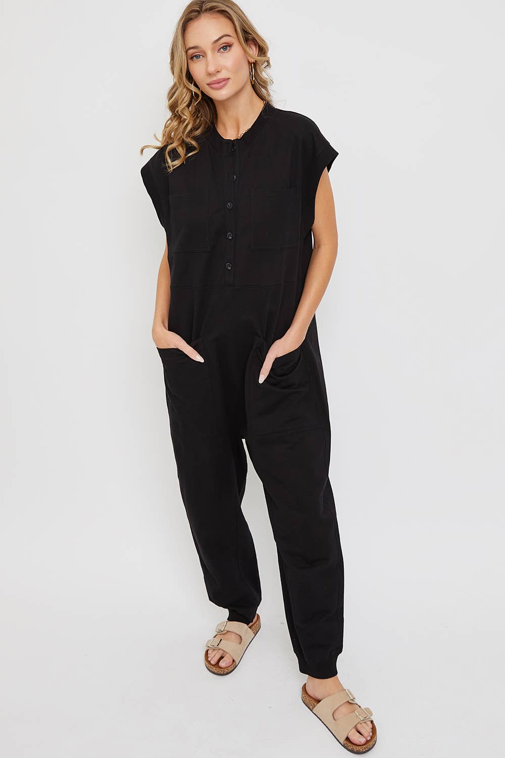 SOFT COTTON HARMES ONE-PIECE JUMPSUIT
