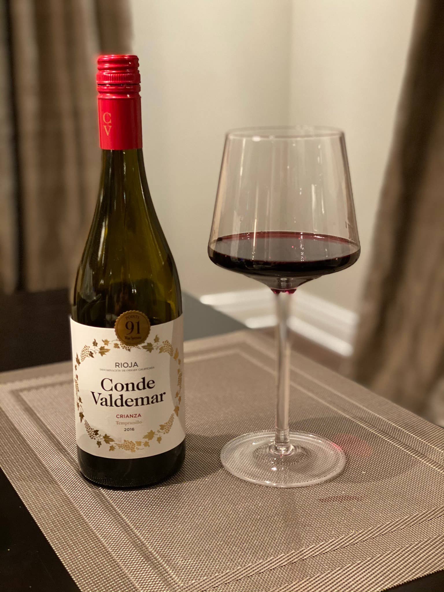 Luxbe - Wine Crystal Glasses Set of 4/6, 20.5 oz Large Tall