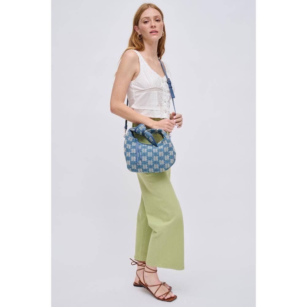 Paloma Knot Straw Crossbody