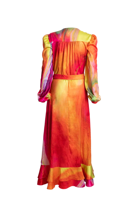 Carrie Wrap Dress- Let Go