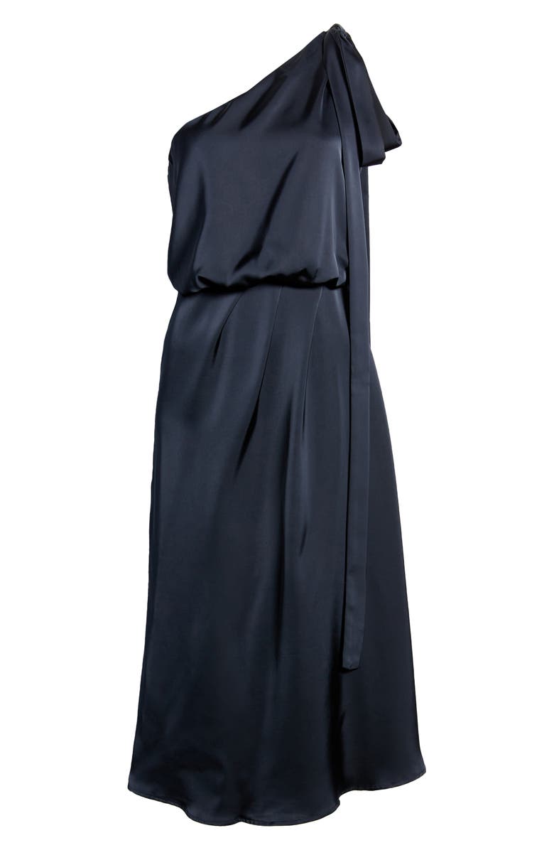 One-Shoulder Satin Dress