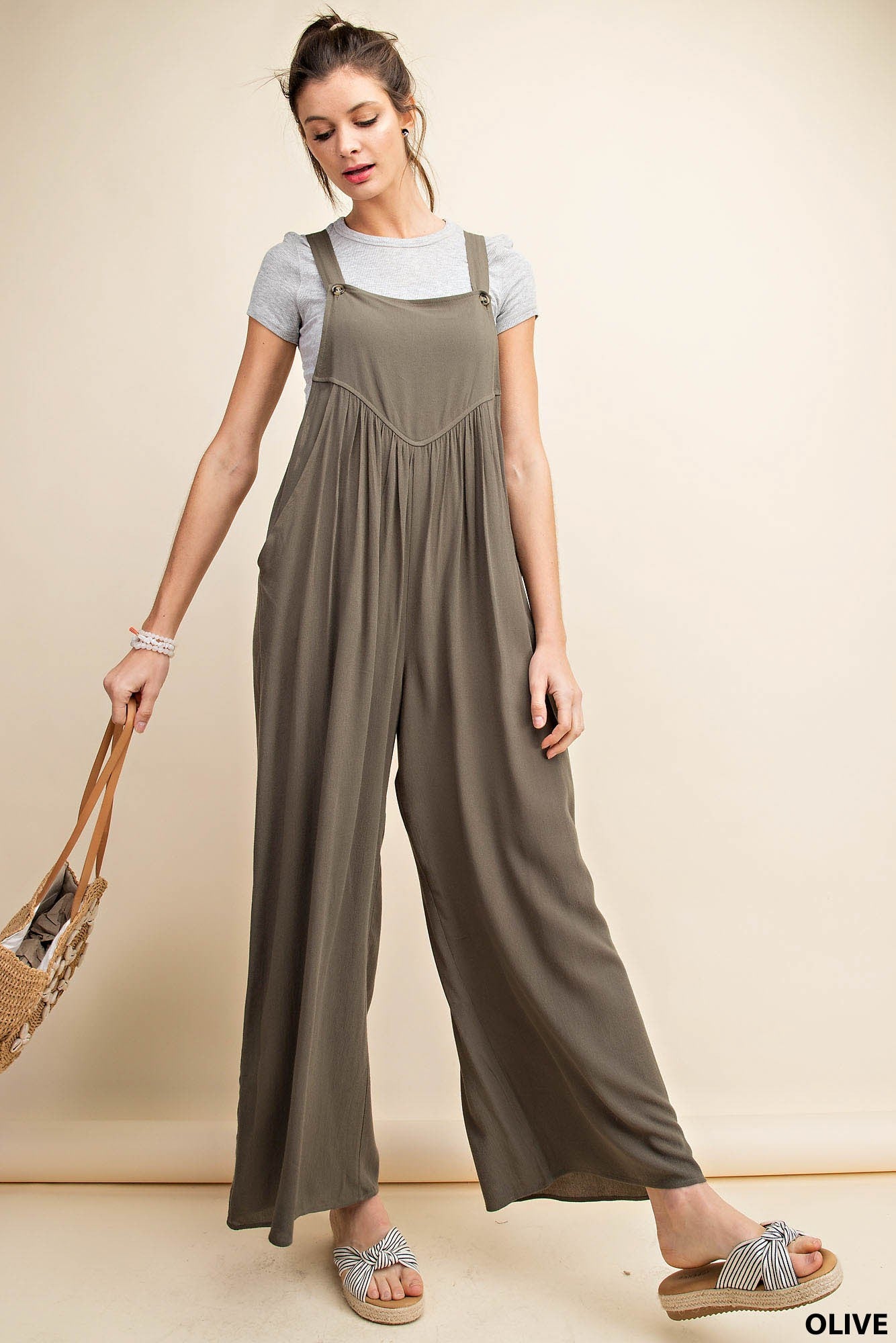 Shirring Overall