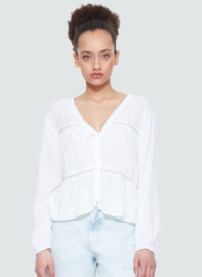 Lace Tied Blouse
