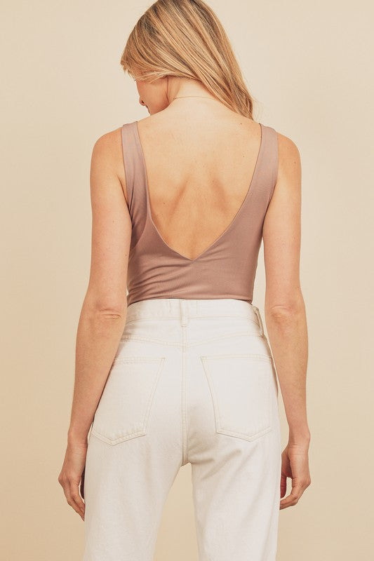 Plunging Knit Bodysuit