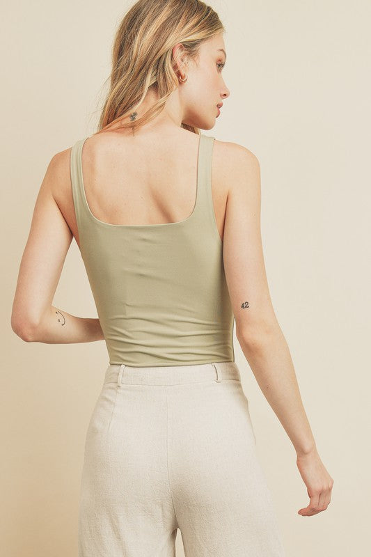 Square Neckline Bodysuit