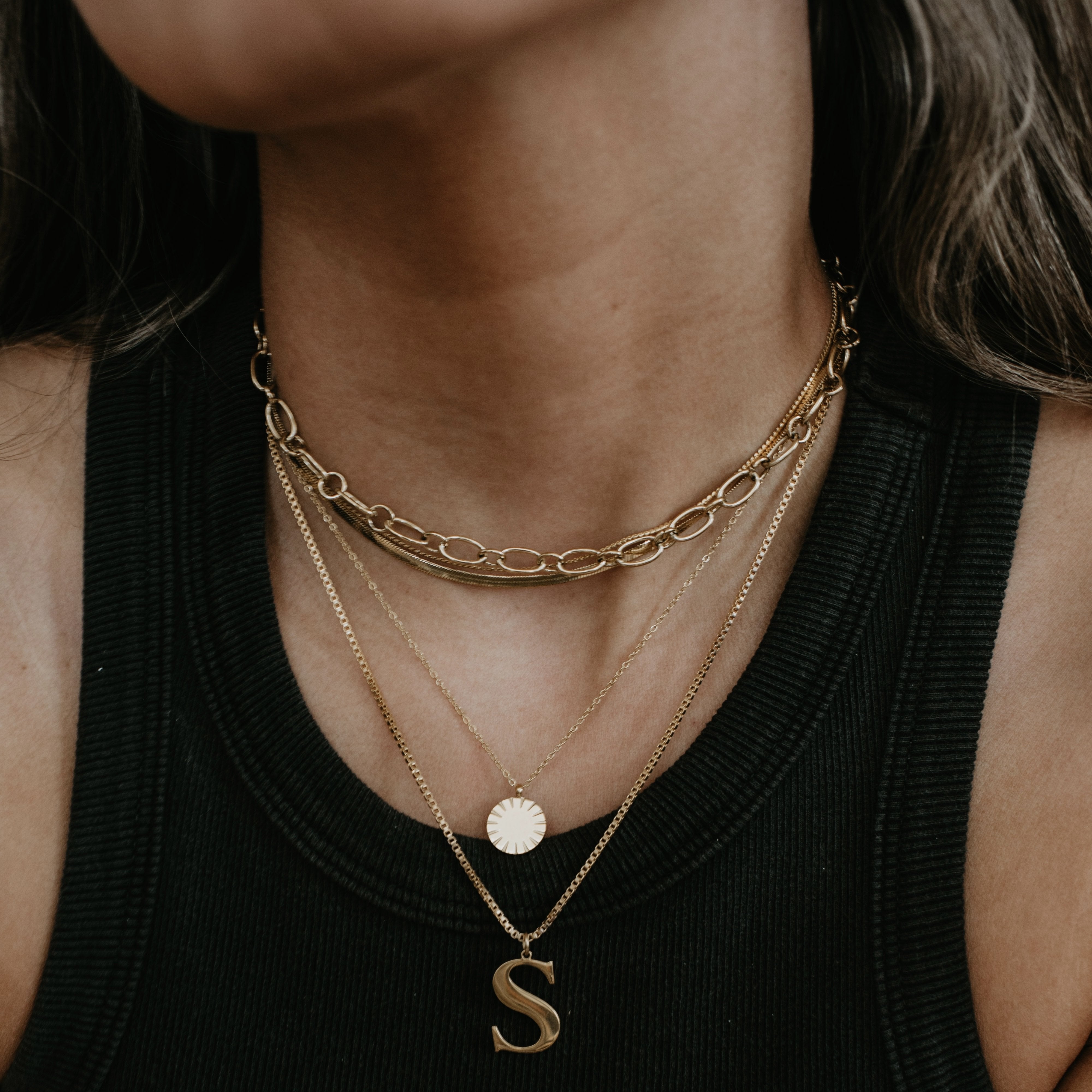 Oversized Initial Necklace