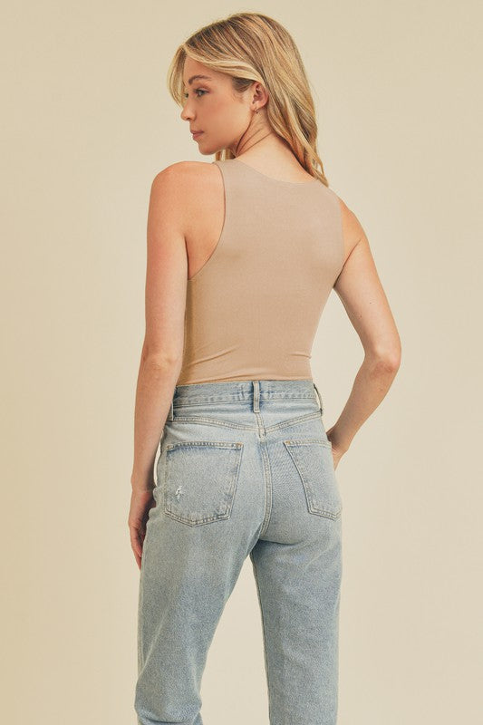 Halter neck bodysuit