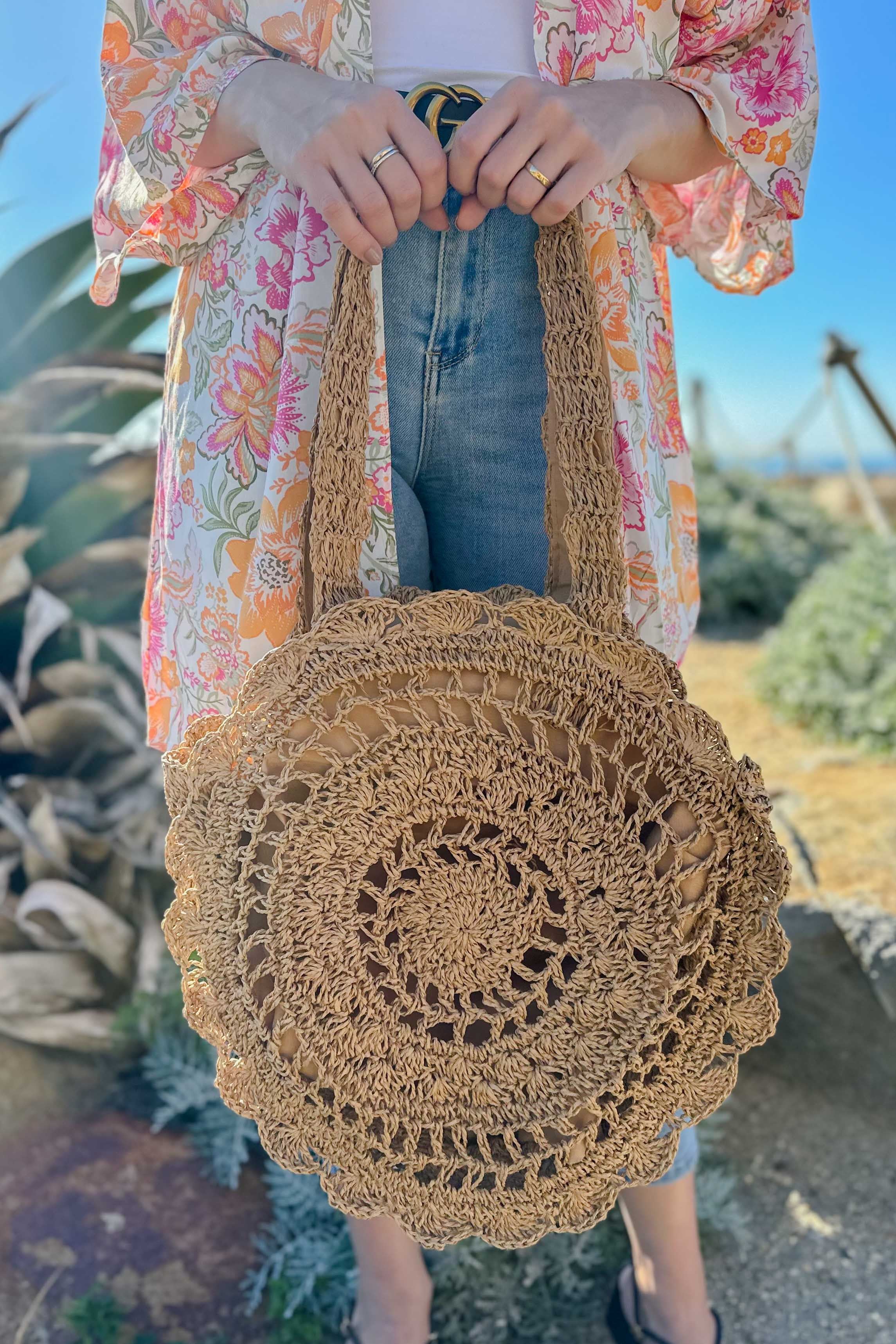 Straw Beach Bag