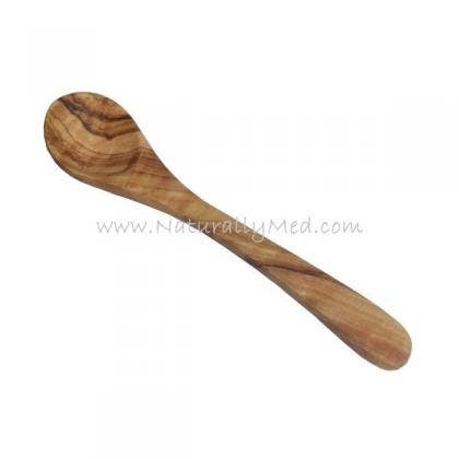 Naturally Med OL144 Olive Wood Jam / Mustard Spoon 5.5”