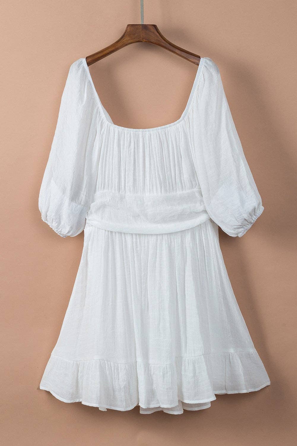 Tie Back Peasant Dress