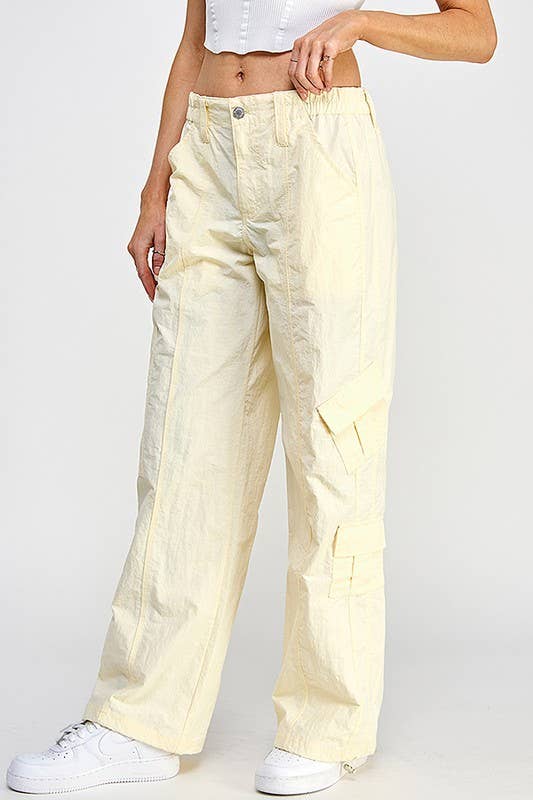 Low-Rise Parachute Pants