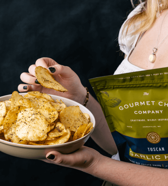 Tuscan Garlic Herb Thick Cut Potato Chips -
