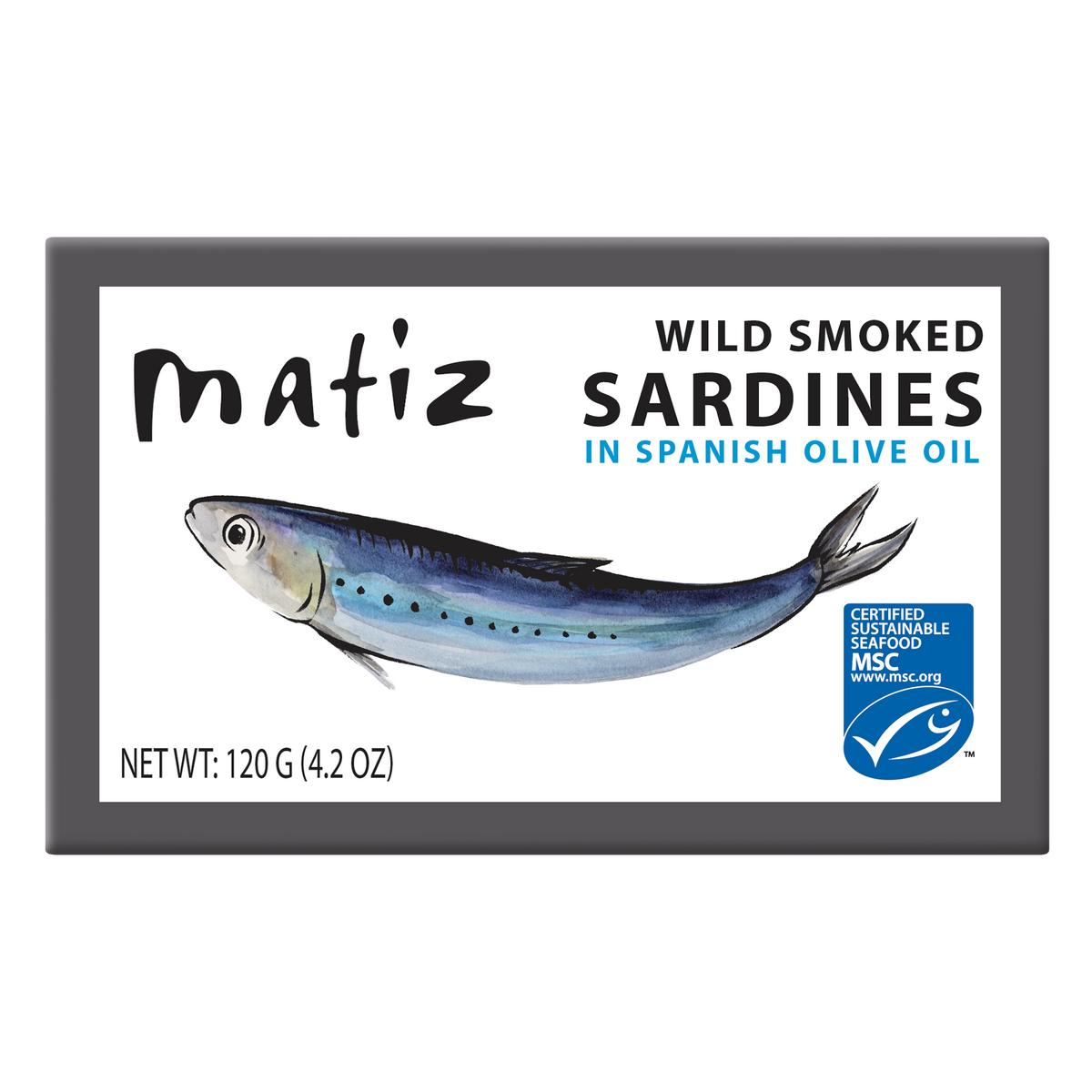 Matiz Smoked Sardines in Olive Oil - 4.2oz Tin