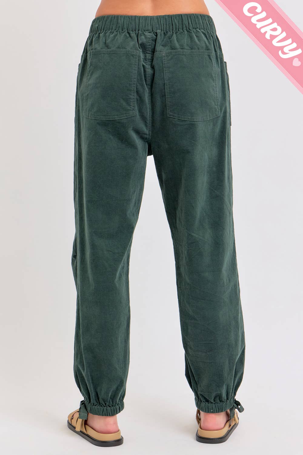 PLUS SIZE CORDUROY JOGGER