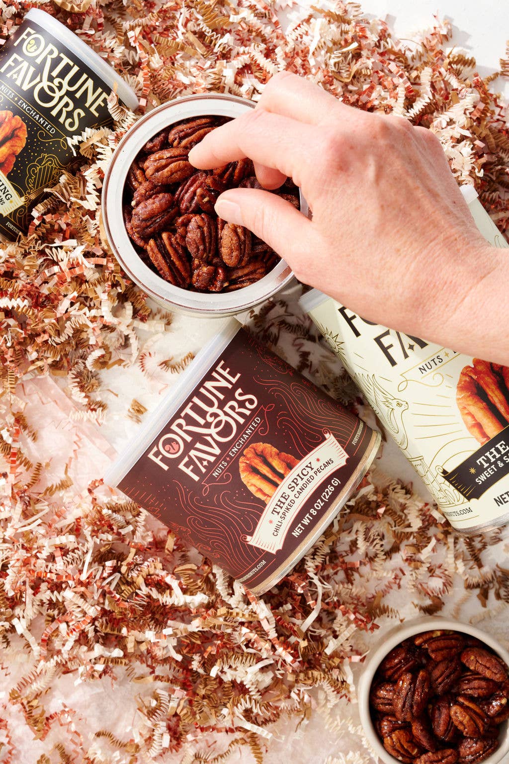 8oz Fortune Favors The Spicy Candied Pecans