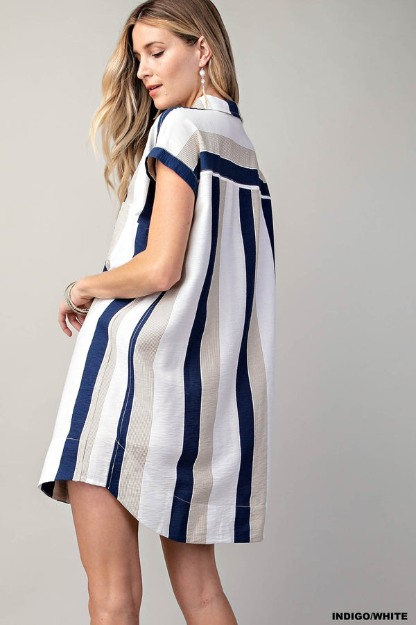 Collared Shirt Dress