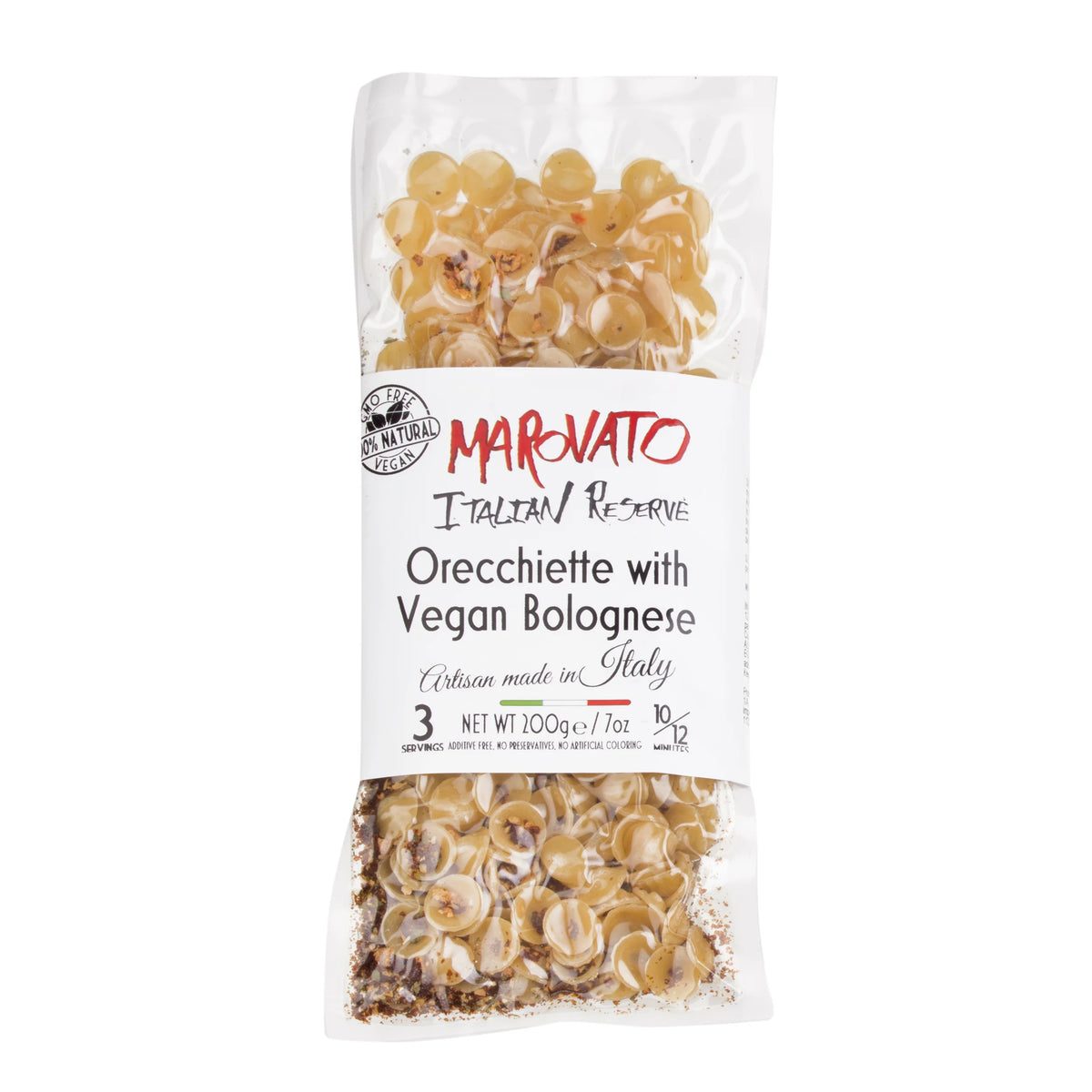 Marovato Orecchiette with Vegan Bolognese