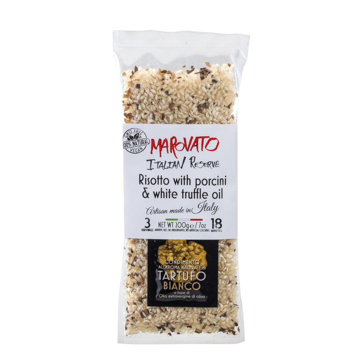 Marovato Risotto with Porcini and White Truffle Oil