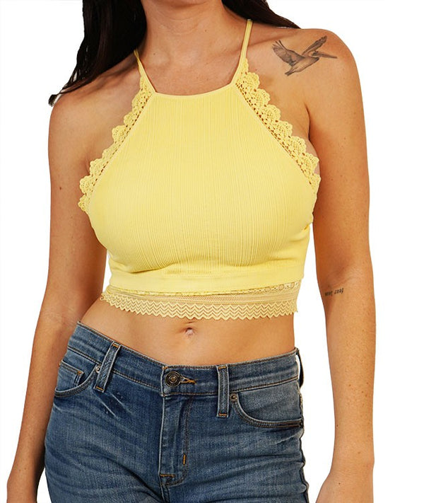 Lace Ribbed Bralette Brami
