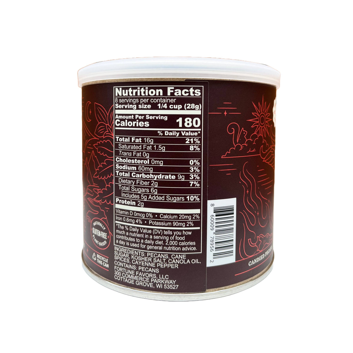8oz Fortune Favors The Spicy Candied Pecans