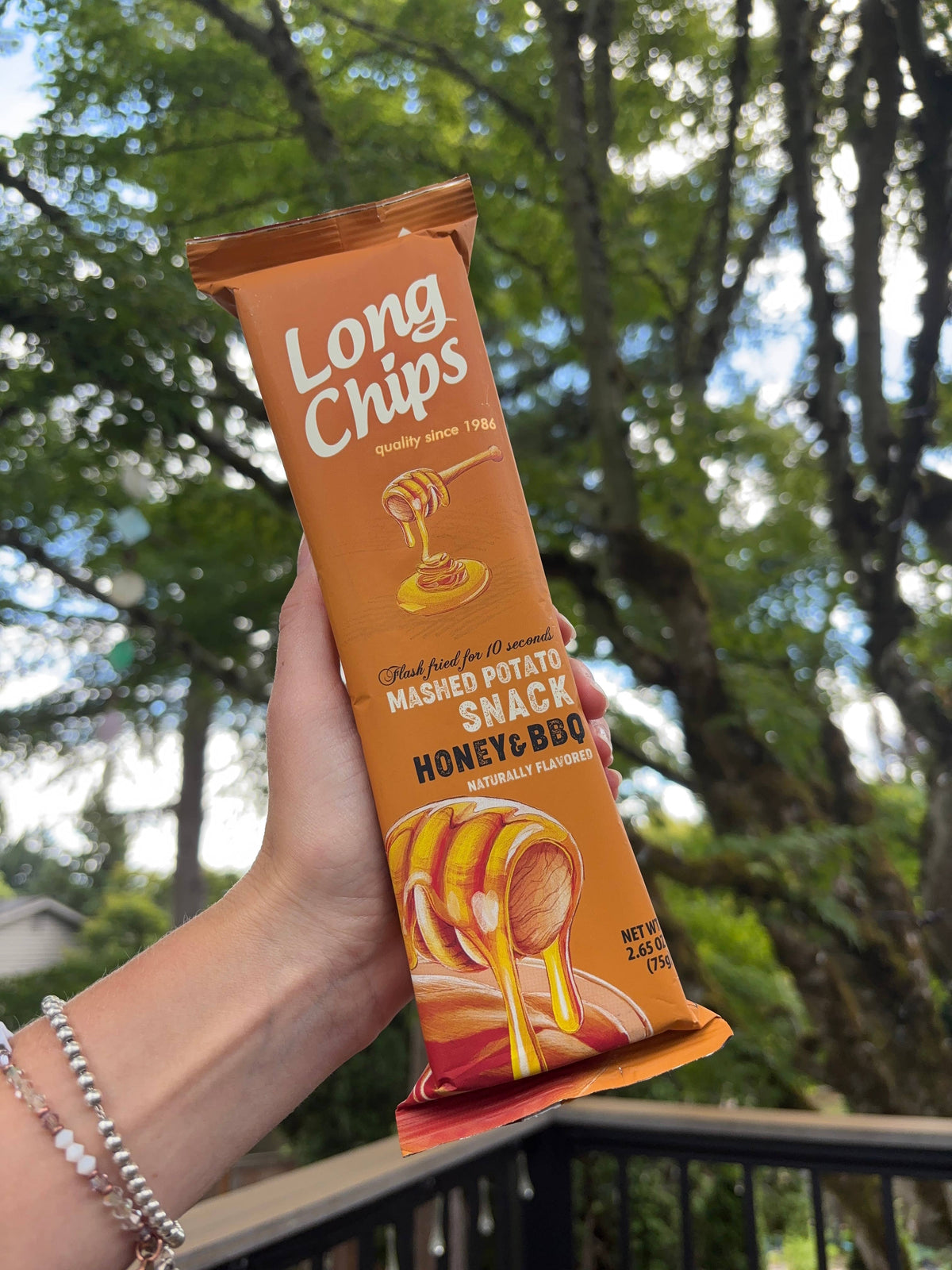 Long Potato Chips Honey BBQ 75g/2.6oz