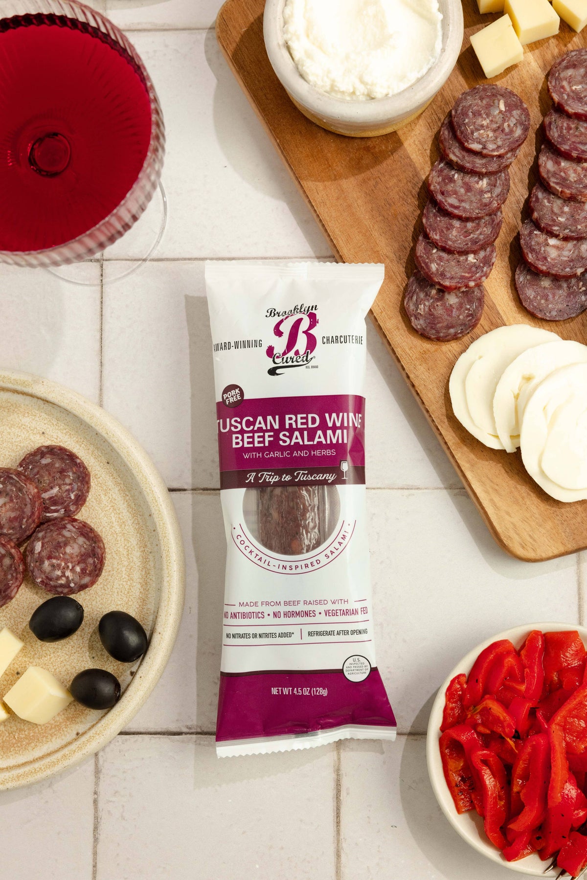Tuscan Red Wine Beef Salami