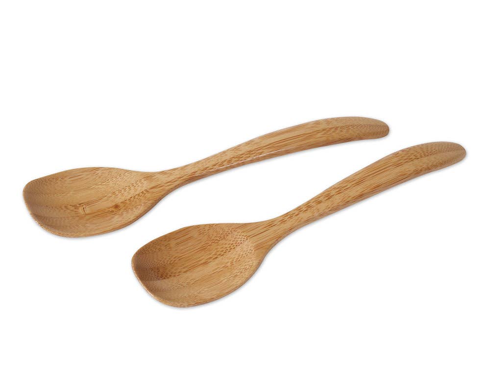 2 Piece Bamboo Spoon Set