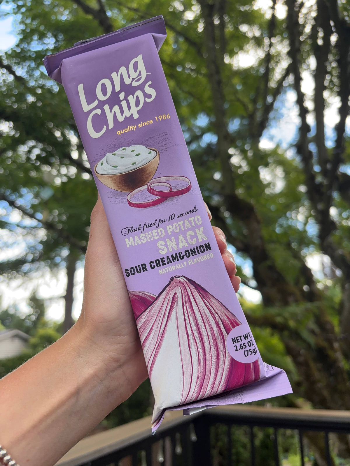 Long Potato Chips Sour Cream & Onion 75g/2.6oz