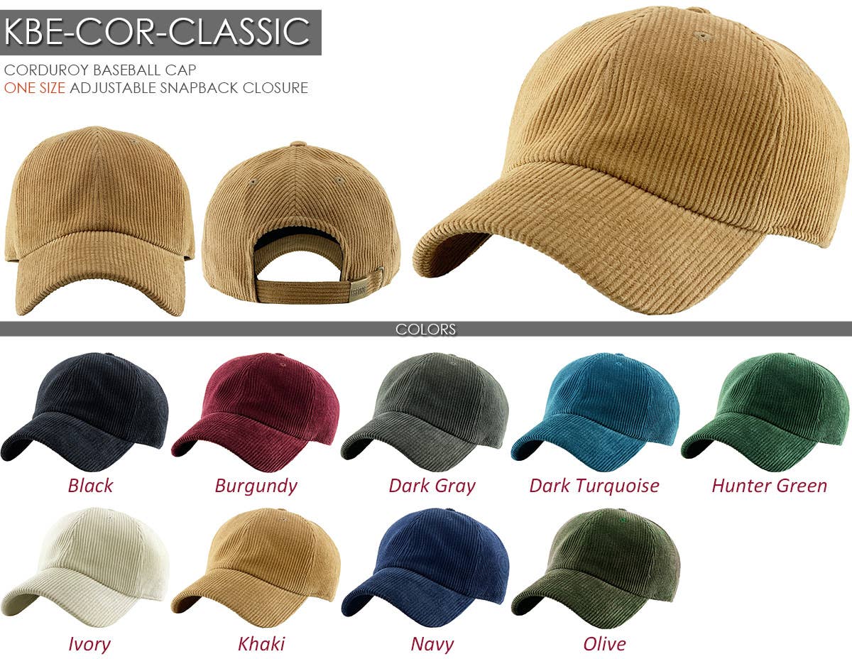 CORDUROY BASEBALL CAP