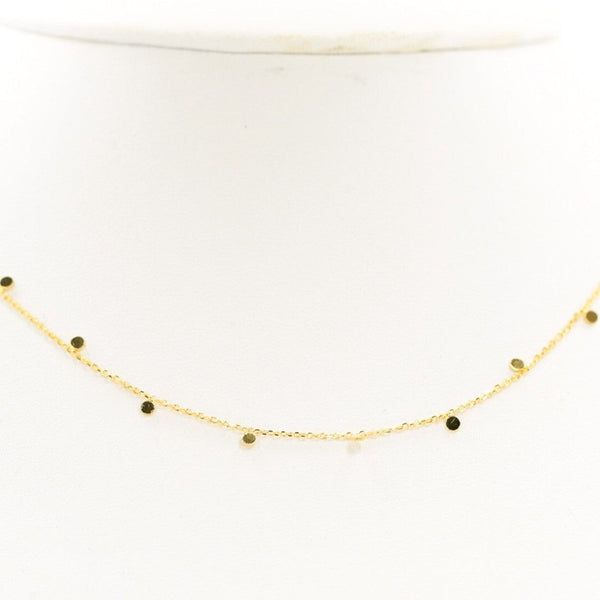 Tiny Dot Necklace - Gold Plated